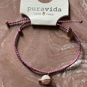NWT Pura Vida OPAL SATURN CHARM BRACELET